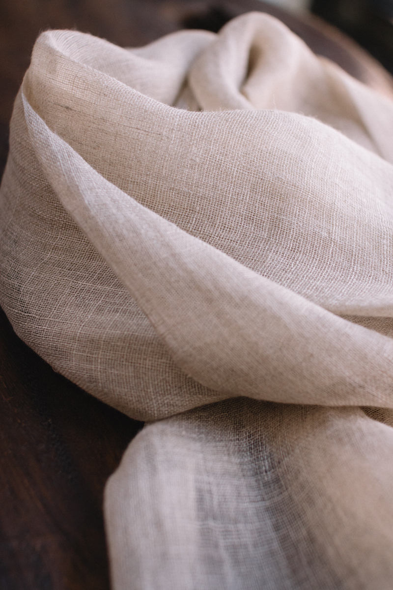 Natural Linen Scarf Natural Linen Scarf