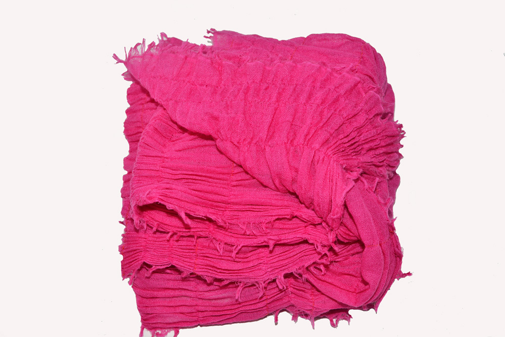 Crinkled pink
